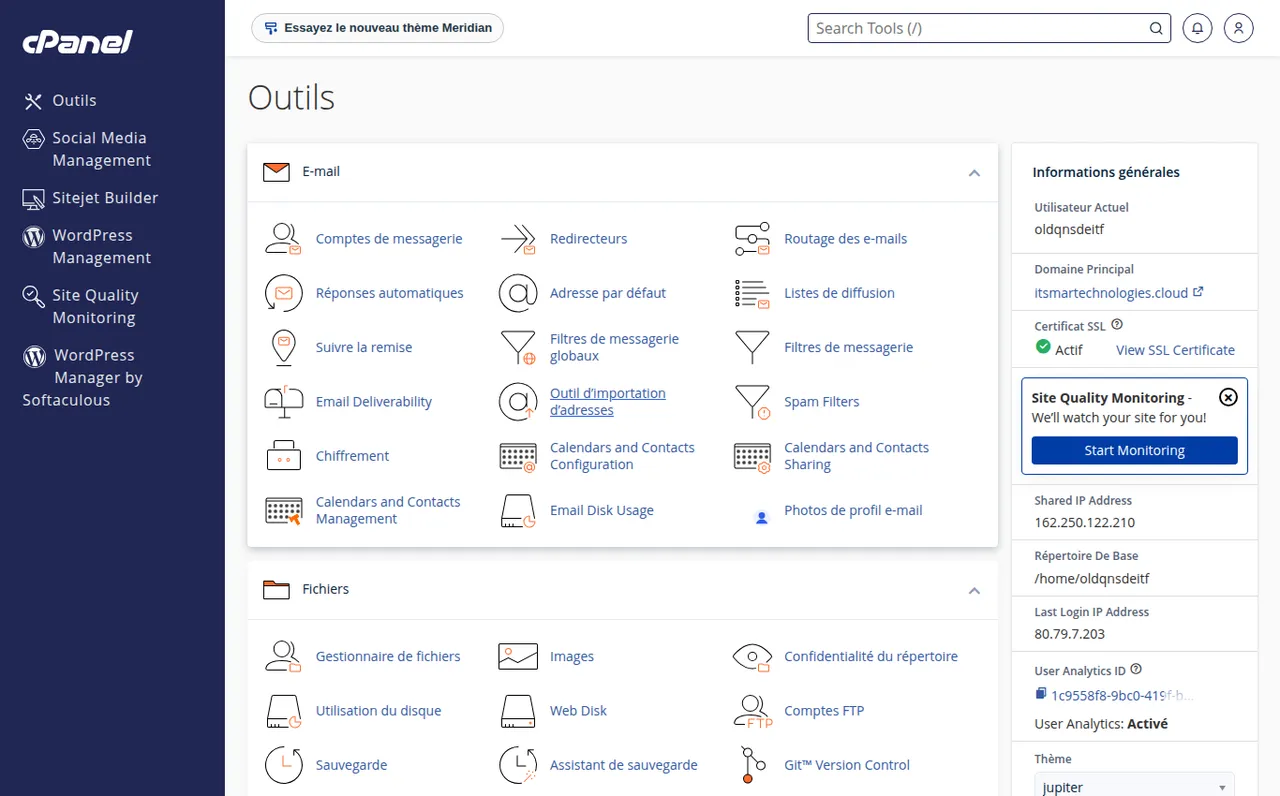 Votre cPanel